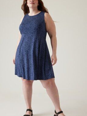 Athleta Santorini Thera Printed Dress Size Small
